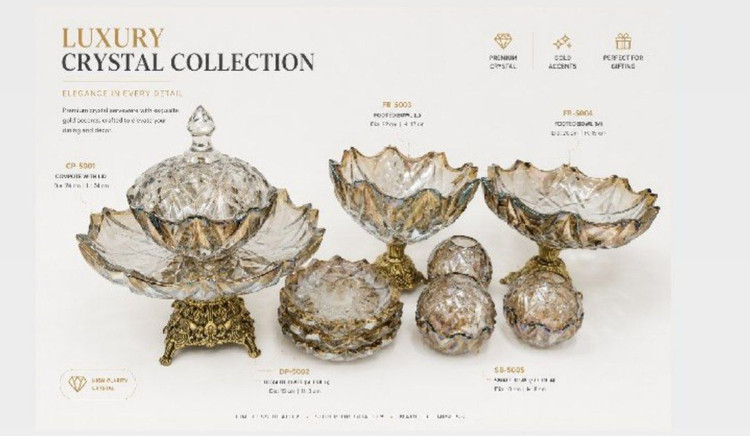 سرویس پذیرایی کریستال 21 پارچه LUXURY رویال