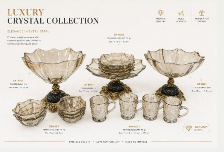 سرویس پذیرایی کریستال 21 پارچه LUXURY رویال
